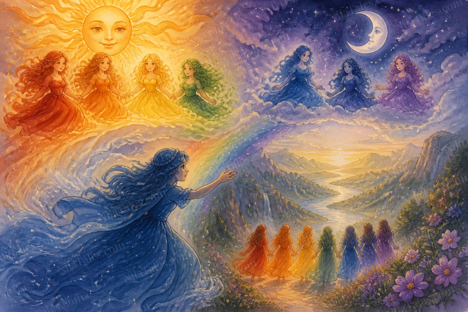The Secret of the Blue Sky — NilaTales story illustration