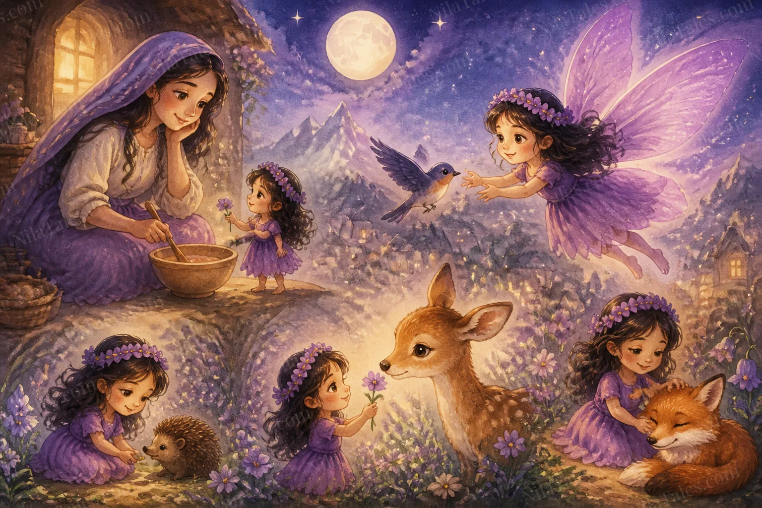 சிறிய நிலா மற்றும் மாய சிறகுகள் — NilaTales cover art