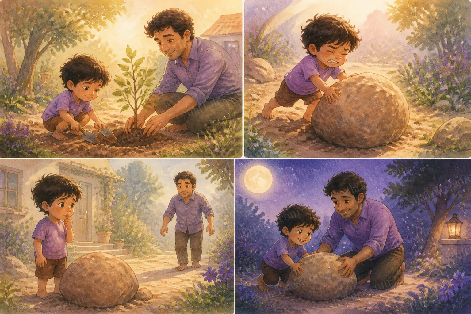 சிறுவன் கவினும் பெரிய கல்லும் — NilaTales cover art