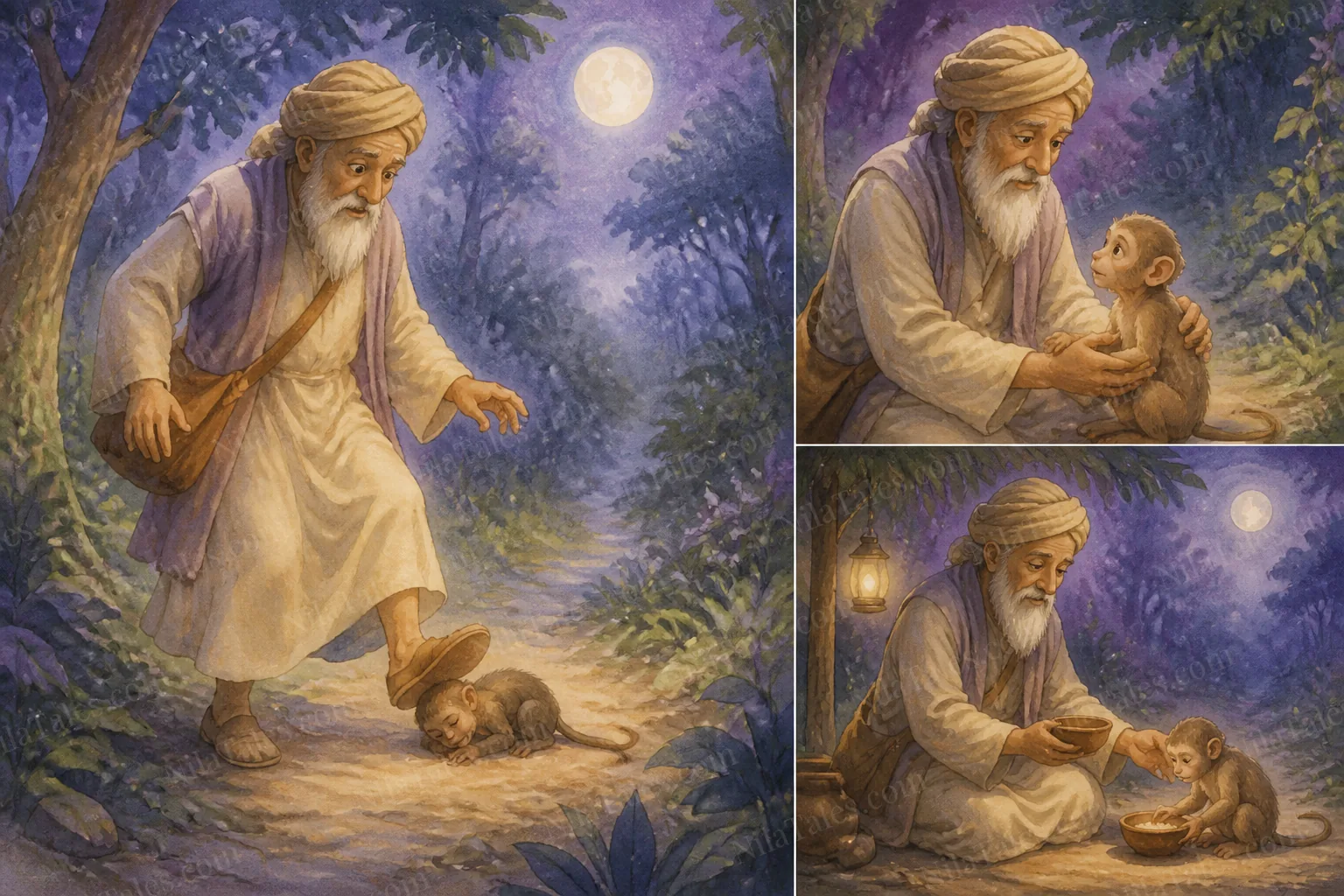 அறிஞனும் விசித்திரக் குரங்கும் — NilaTales cover art