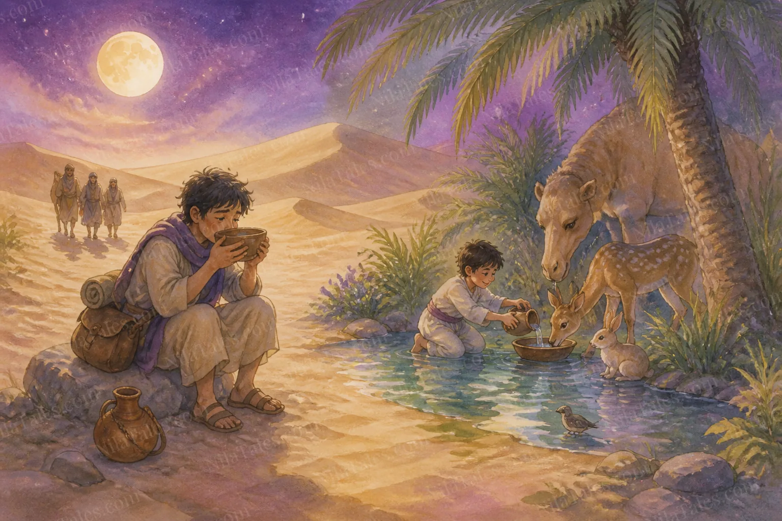 பாலைவனத்துத் தாகமும் தர்மமும் — NilaTales cover art