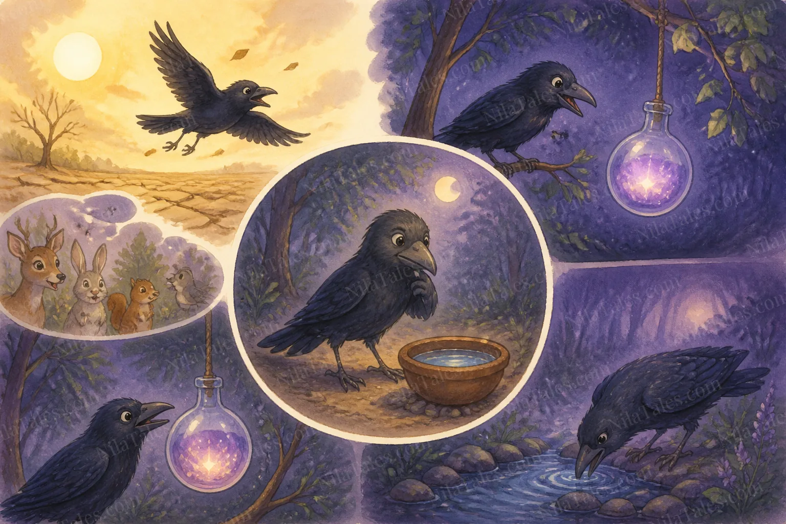 புத்திசாலி காகமும் இணையத் தந்திரமும் — NilaTales cover art