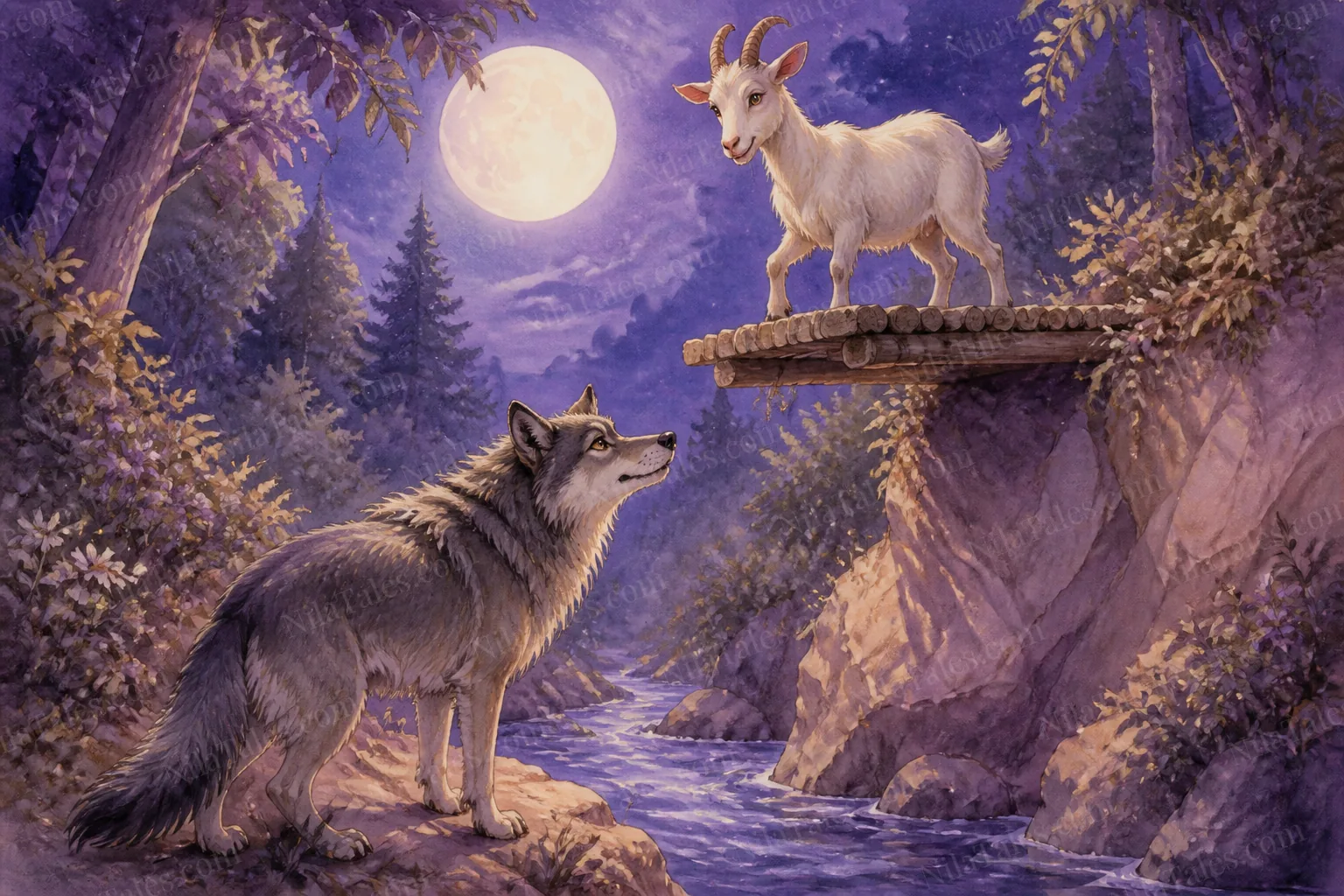 புத்திசாலி ஆடும் பசியுள்ள ஓநாயும் — NilaTales cover art