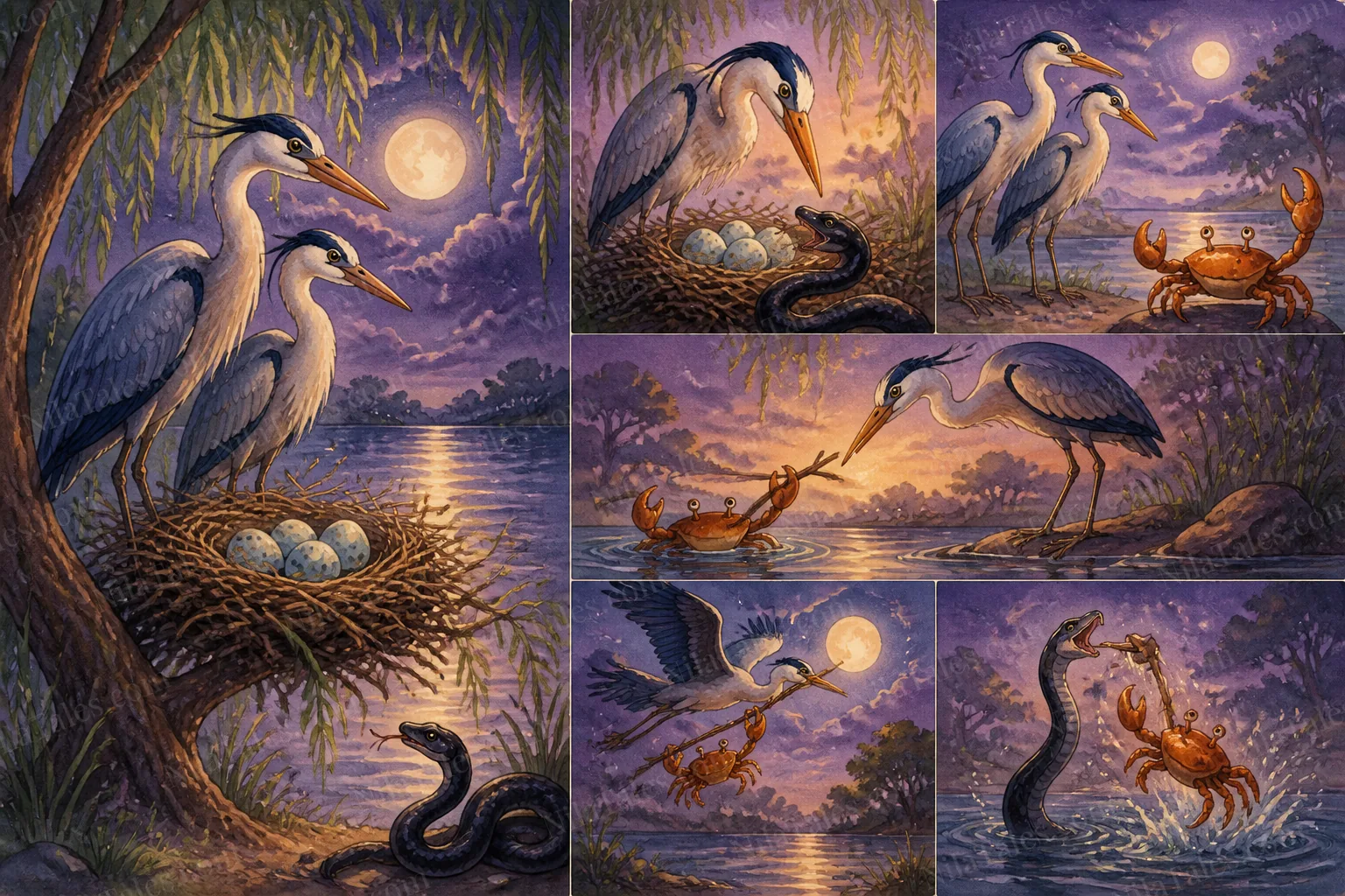 புத்திசாலி நண்டும் கொக்குகளும் — NilaTales cover art