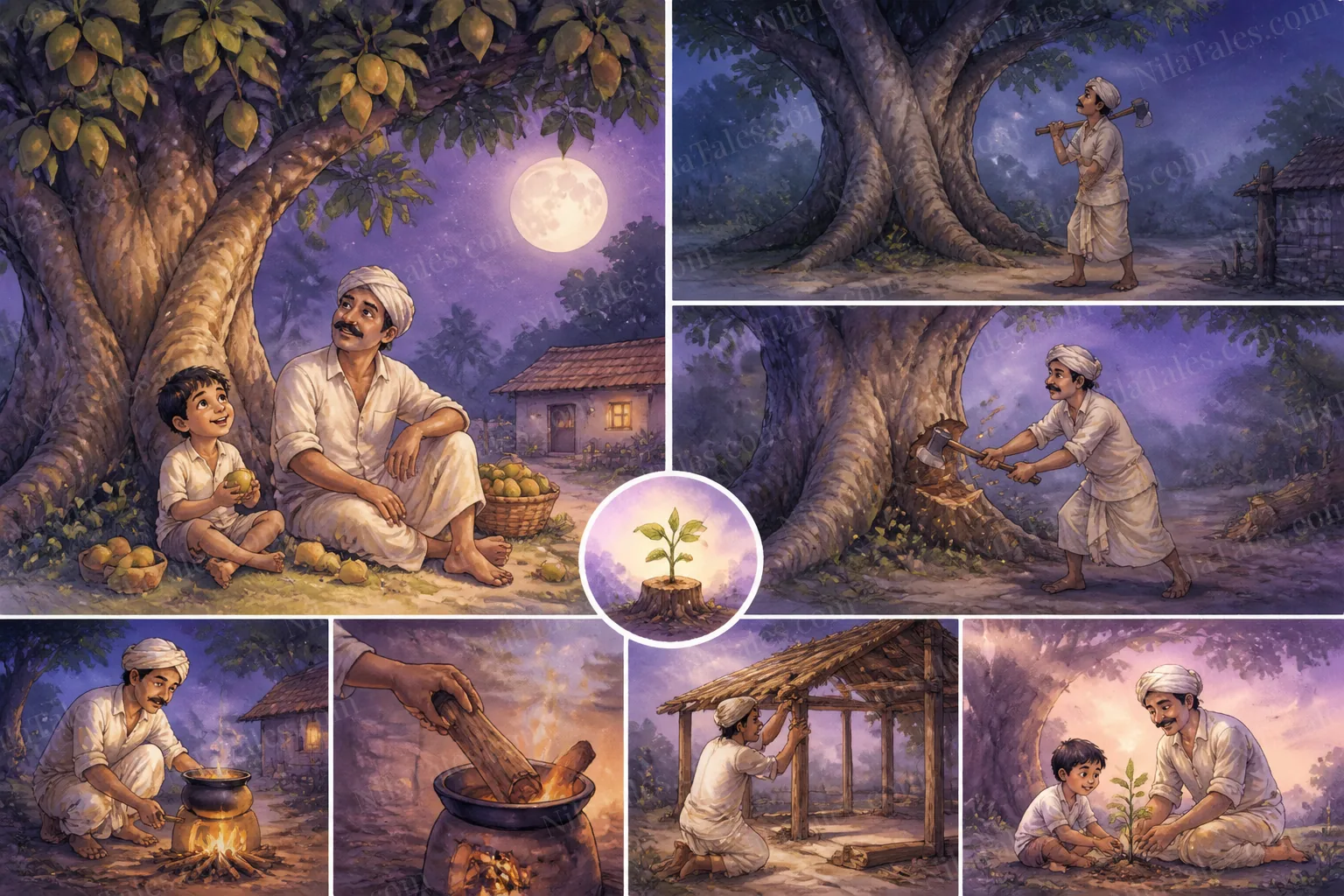 பழைய மாமரம் மற்றும் விவசாயி — NilaTales cover art