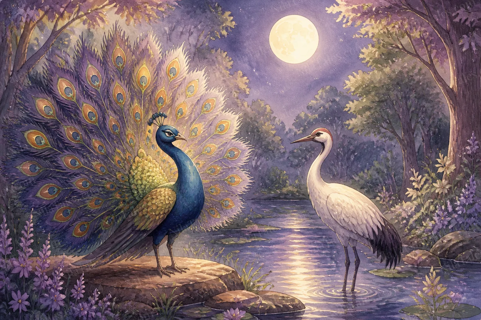 மயிலின் அகங்காரமும் கொக்கின் விளக்கமும் — NilaTales cover art