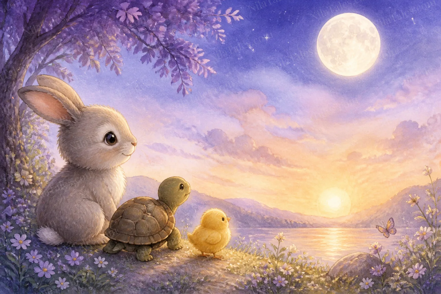 A beautiful morning scene