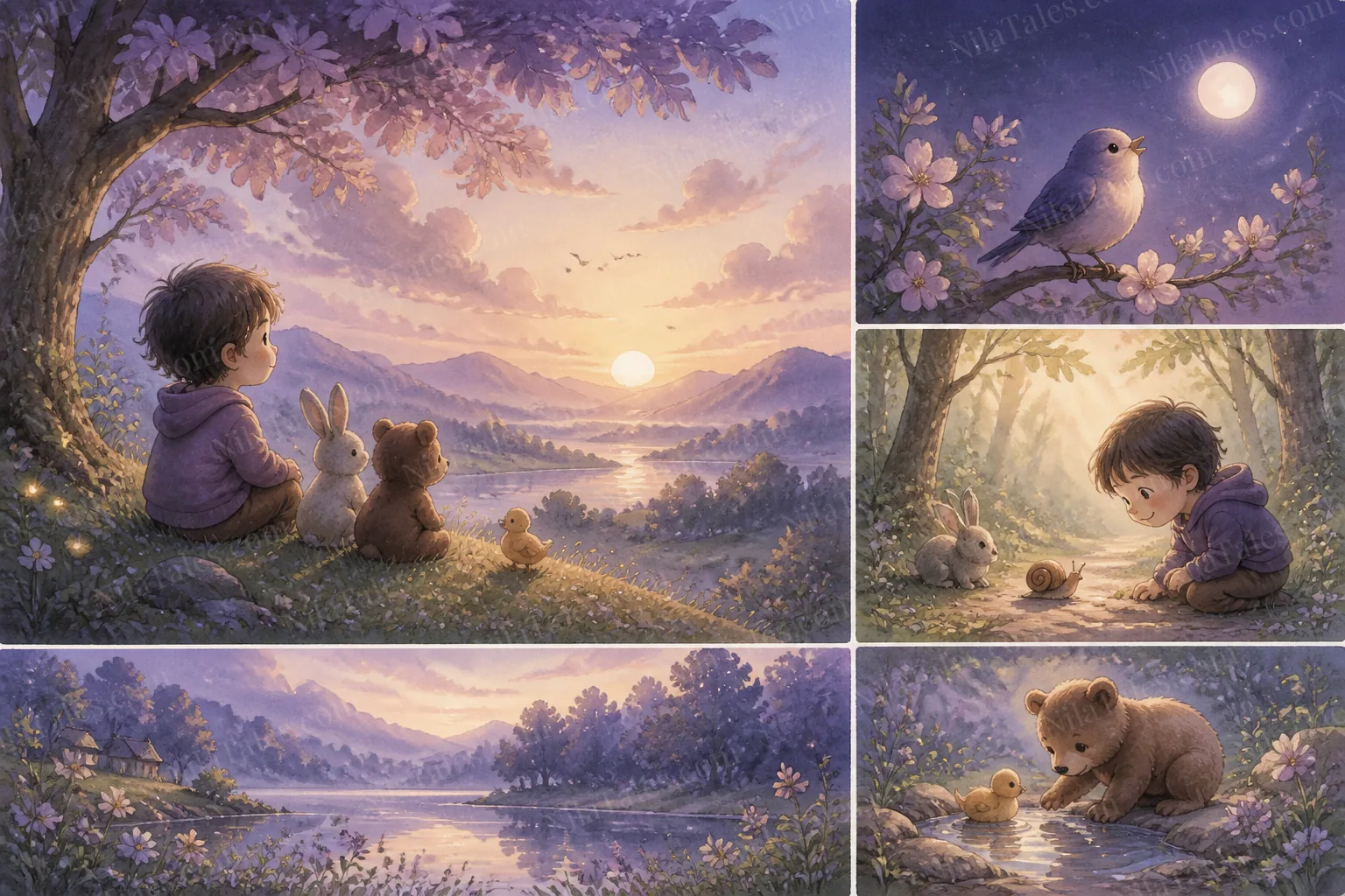 A beautiful morning scene