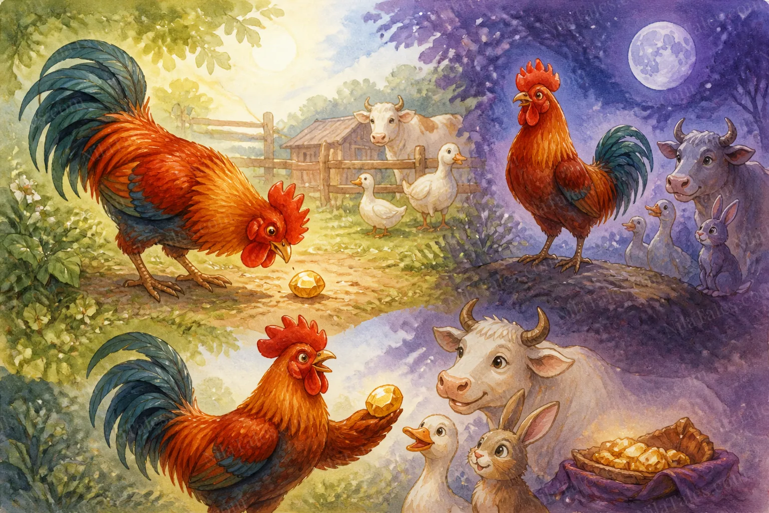 நேர்மையான செந்நிறச் சேவல் — NilaTales cover art