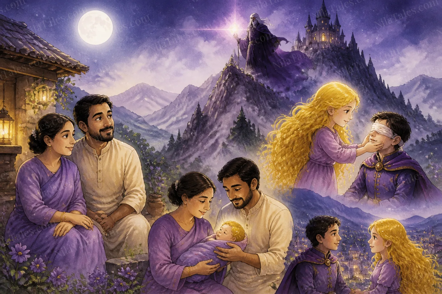 தங்கத் தலைமுடியும் தர்மத்தின் வெற்றியும் — NilaTales cover art