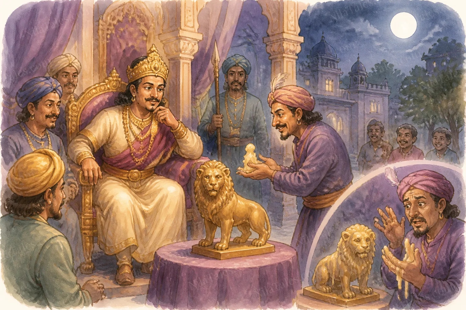 தங்கச் சிங்கமும் மெழுகுத் தந்திரமும் — NilaTales cover art
