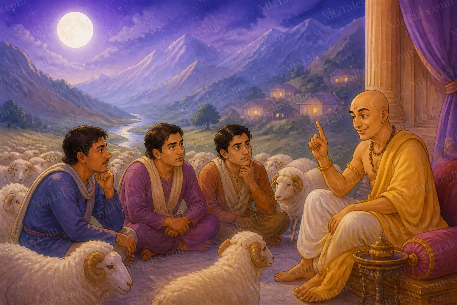 புத்திசாலியும் மூன்று சகோதரர்களும் — NilaTales cover art