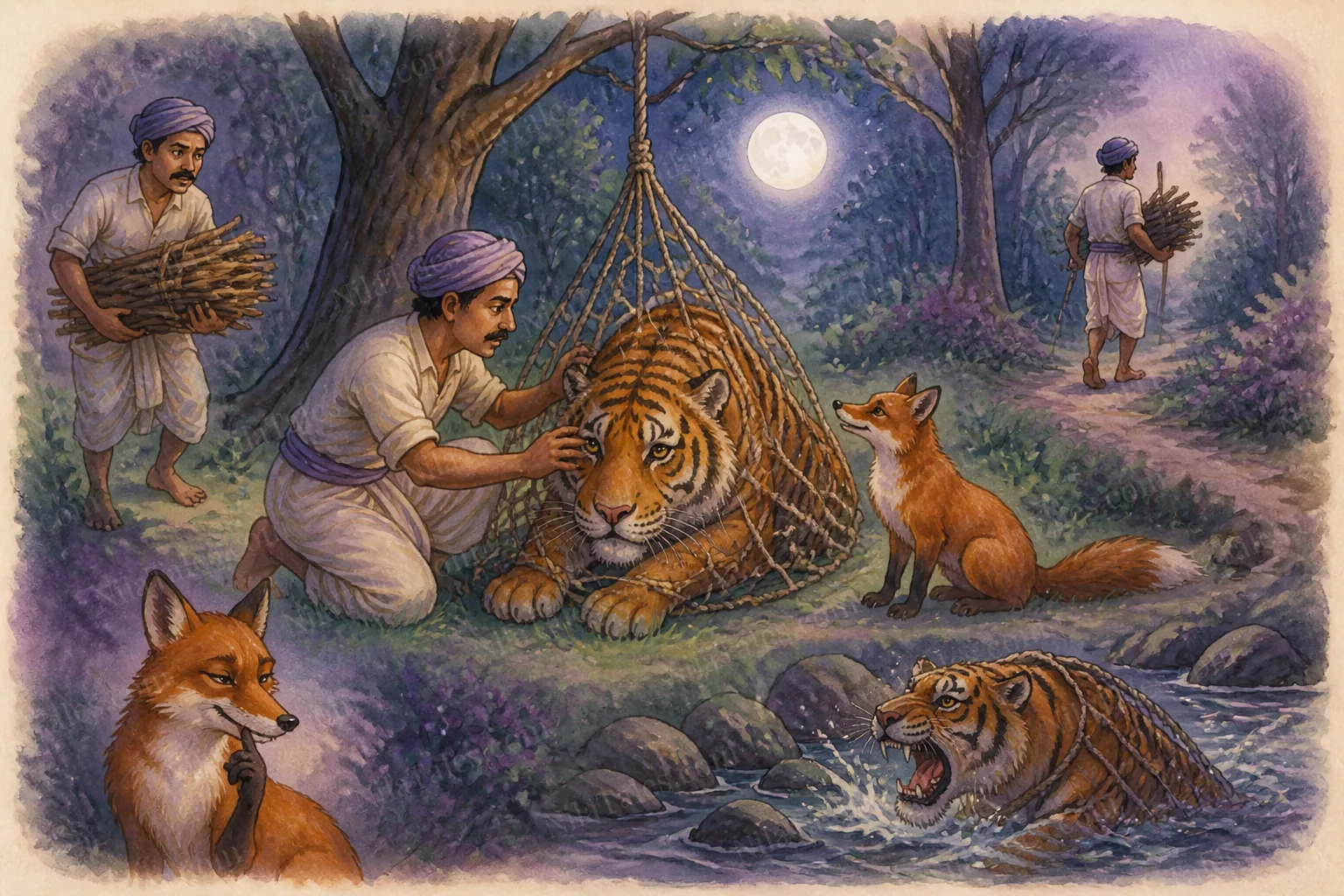 நன்றி மறந்த வேட்டைக்காரனும் தந்திர நரியும் — NilaTales cover art