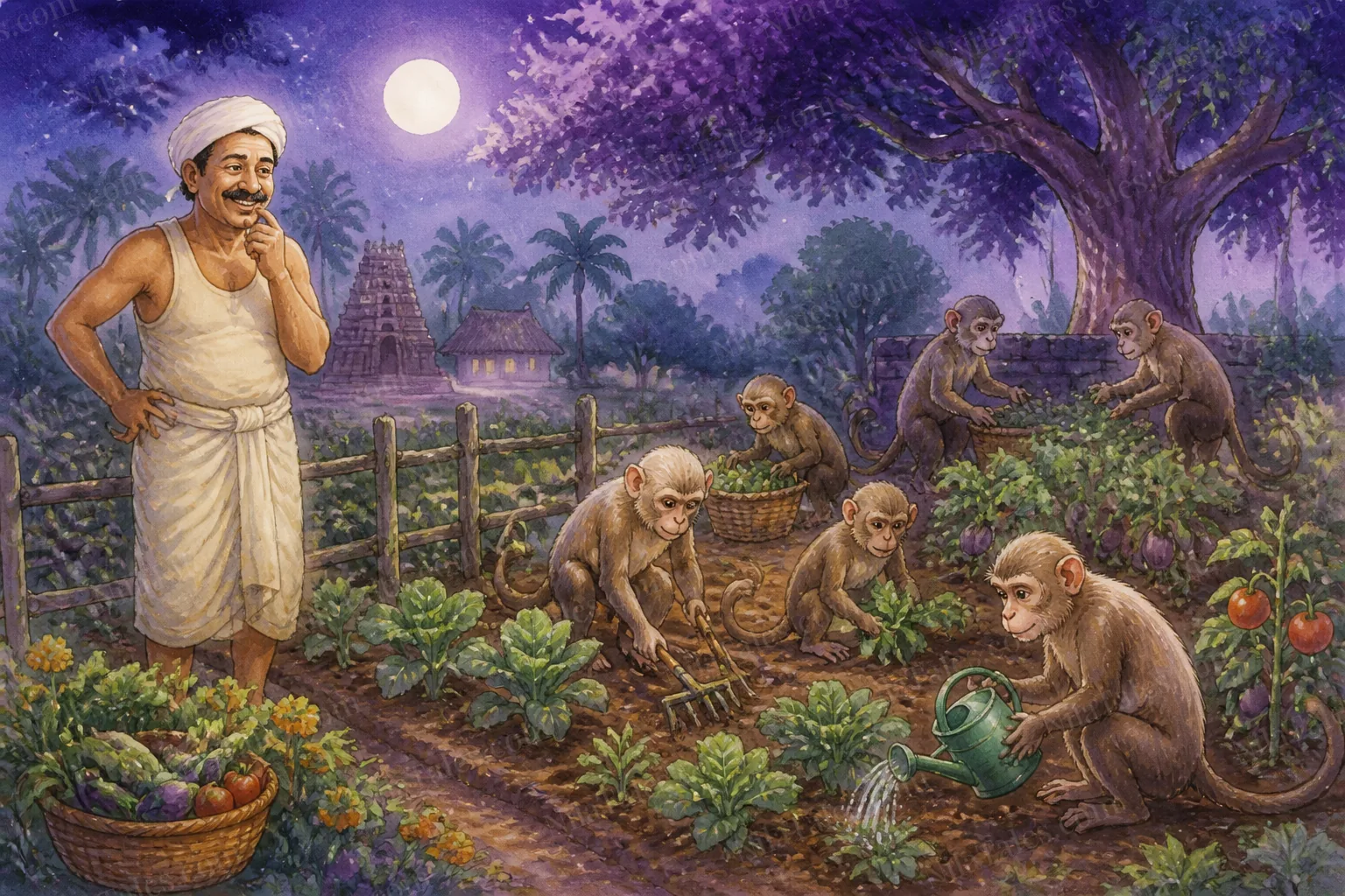 அறிவாளி குரங்குகளும் விசித்திரமான தோட்டமும் — NilaTales cover art